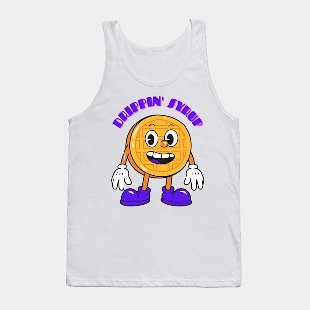 WAFFLE DRIPPIN' SYRUP WAFFLE Tank Top by Fat Ralphs Boutique